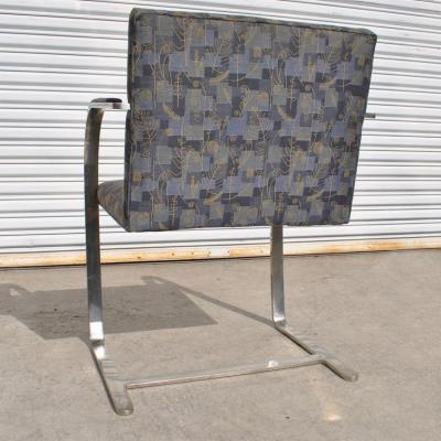 Ludwig Mies Van Der Rohe 1 Stainless Steel Flat Bar Mies Van Der Rohe Brno Chair for Knoll