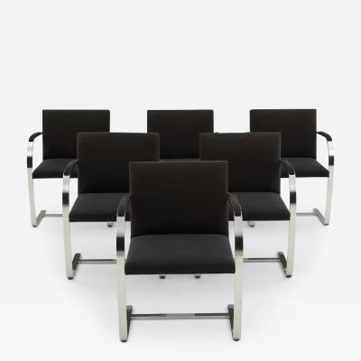 Ludwig Mies Van Der Rohe 6 BRNO Chairs by Ludwig Mies Van Der Rohe for Knoll Intl