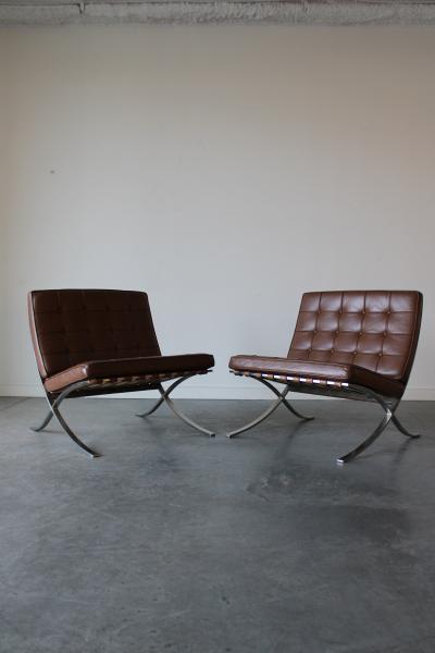Ludwig Mies Van Der Rohe Barcelona Chair Model 250LS By Lilly Reich and Mies van der Rohe for Knoll
