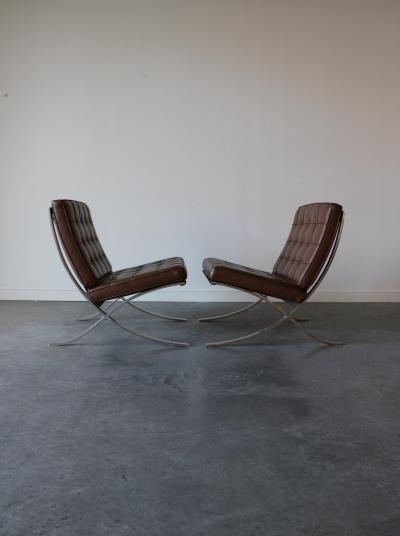Ludwig Mies Van Der Rohe Barcelona Chair Model 250LS By Lilly Reich and Mies van der Rohe for Knoll