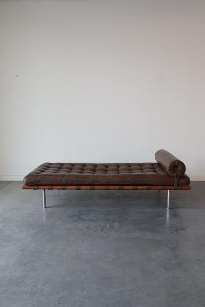 Ludwig Mies Van Der Rohe Barcelona Daybed Sofa Model 258L by By Lilly Reich Mies van der Rohe for Knoll