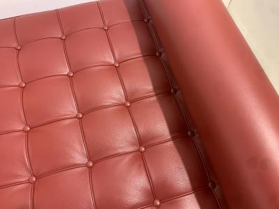 Ludwig Mies Van Der Rohe Barcelona Daybed by Ludwig Mies van der Rohe for Knoll in Burgundy