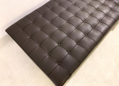 Ludwig Mies Van Der Rohe Black Leather Barcelona Daybed by Ludwig Mies van der Rohe for Knoll