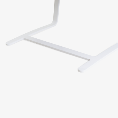 Ludwig Mies Van Der Rohe Brno Flat Bar Chairs in Dove Velvet Lunar Gloss Frame