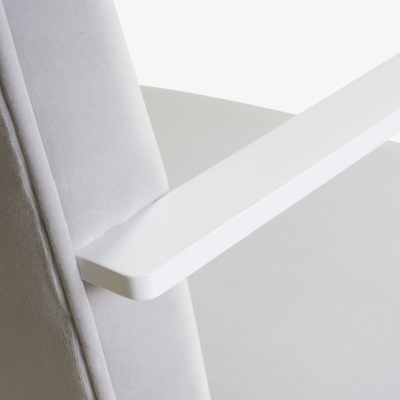 Ludwig Mies Van Der Rohe Brno Flat Bar Chairs in Dove Velvet Lunar Gloss Frame