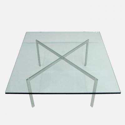 Ludwig Mies Van Der Rohe Early Barcelona Table by Mies van der Rohe Marked KP 