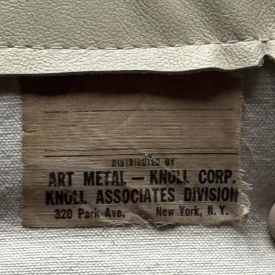 Ludwig Mies Van Der Rohe Early Knoll Products Barcelona Chair w Ottoman