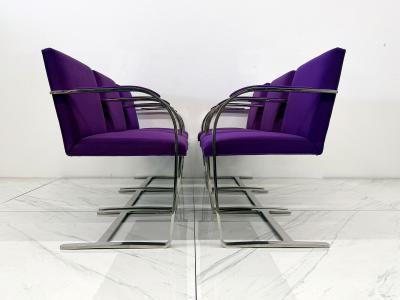 Ludwig Mies Van Der Rohe Knoll BRNO Flat Bar Armchairs by Mies van der Rohe Set of 6