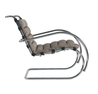 Ludwig Mies Van Der Rohe Mid Century Modern Mr Lounge Chairs in Leather by Mies Van Der Rohe for Stendig
