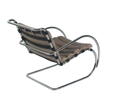Ludwig Mies Van Der Rohe Mid Century Modern Mr Lounge Chairs in Leather by Mies Van Der Rohe for Stendig