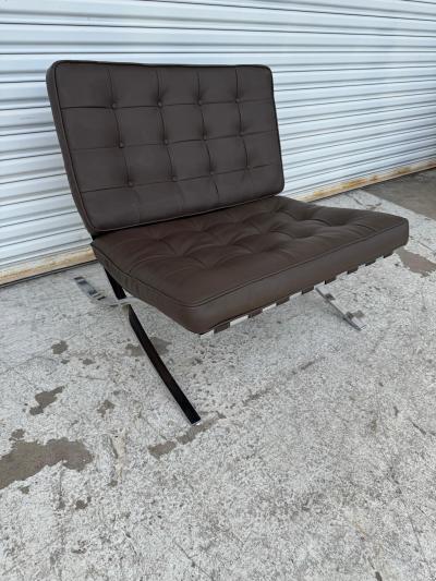 Ludwig Mies Van Der Rohe Mies van der Rohe Style Leather Barcelona Chair