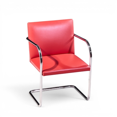 Ludwig Mies Van Der Rohe Mies van der Rohe for Knoll BRNO Cantilever Chrome Dining Chairs Set of 16
