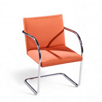 Ludwig Mies Van Der Rohe Mies van der Rohe for Knoll BRNO Cantilever Chrome Dining Chairs Set of 8