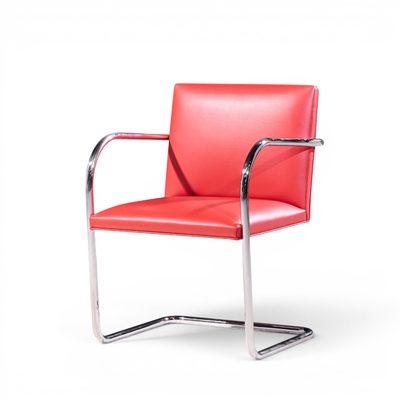 Ludwig Mies Van Der Rohe Mies van der Rohe for Knoll BRNO Cantilever Chrome Dining Chairs Set of 8
