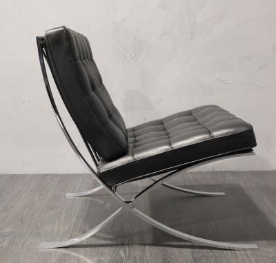 Ludwig Mies Van Der Rohe Mies van der Rohe for Knoll Barcelona Chair and Stool