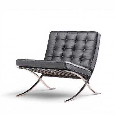 Ludwig Mies Van Der Rohe Mies van der Rohe for Knoll Mid Century Barcelona Chairs Pair