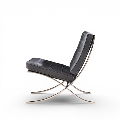 Ludwig Mies Van Der Rohe Mies van der Rohe for Knoll Mid Century Barcelona Chairs Pair