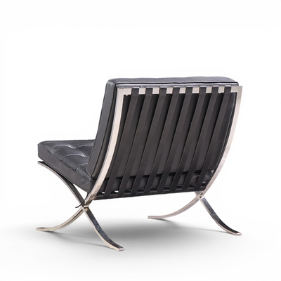 Ludwig Mies Van Der Rohe Mies van der Rohe for Knoll Mid Century Barcelona Chairs Pair