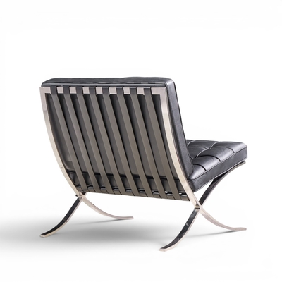Ludwig Mies Van Der Rohe Mies van der Rohe for Knoll Mid Century Barcelona Chairs Pair