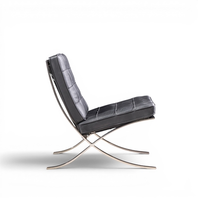 Ludwig Mies Van Der Rohe Mies van der Rohe for Knoll Mid Century Barcelona Chairs Pair