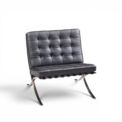 Ludwig Mies Van Der Rohe Mies van der Rohe for Knoll Mid Century Barcelona Chairs Pair