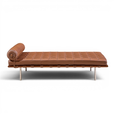 Ludwig Mies Van Der Rohe Mies van der Rohe for Knoll Mid Century Barcelona Daybed Chaise