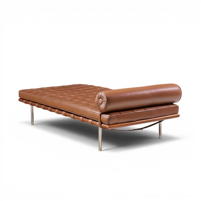 Ludwig Mies Van Der Rohe Mies van der Rohe for Knoll Mid Century Barcelona Daybed Chaise