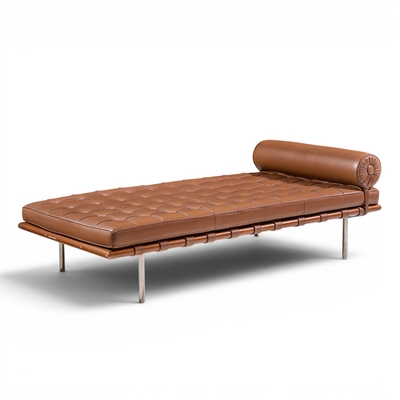 Ludwig Mies Van Der Rohe Mies van der Rohe for Knoll Mid Century Barcelona Daybed Chaise
