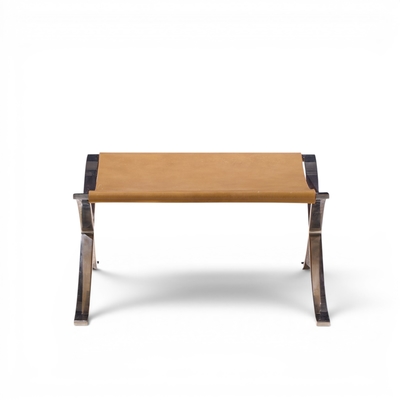Ludwig Mies Van Der Rohe Mies van der Rohe for Knoll Mid Century Barcelona Stool with Cowhide Sling