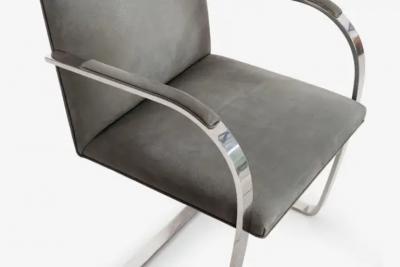 Ludwig Mies Van Der Rohe Mies van der Rohe for Knoll set of Four Bruno Chairs