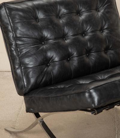 Ludwig Mies Van Der Rohe Pair of 20th Century Easy Chairs in the Style of Mies van der Rohe