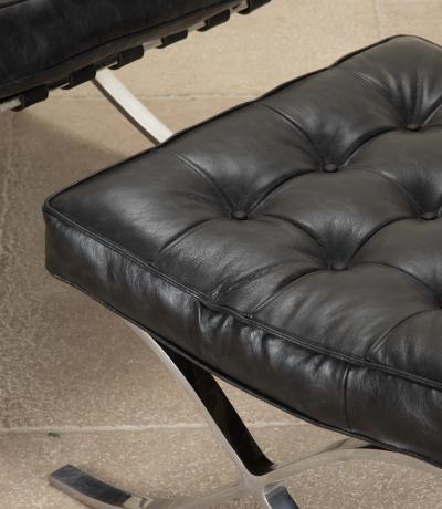 Ludwig Mies Van Der Rohe Pair of 20th Century Easy Chairs in the Style of Mies van der Rohe