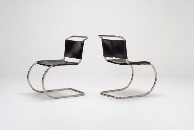 Ludwig Mies Van Der Rohe Pair of Ludwig Mies van der Rohe for Knoll MR10 Chairs 1970 c 