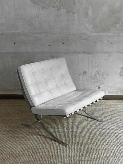 Ludwig Mies Van Der Rohe Pair of MR90 Barcelona chairs by Mies Van Der Rohe for Alivar