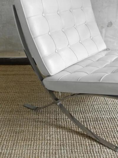 Ludwig Mies Van Der Rohe Pair of MR90 Barcelona chairs by Mies Van Der Rohe for Alivar