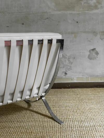 Ludwig Mies Van Der Rohe Pair of MR90 Barcelona chairs by Mies Van Der Rohe for Alivar