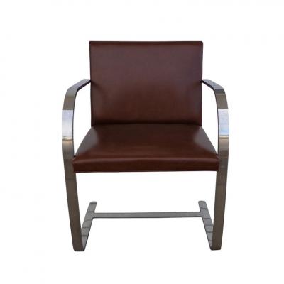 Ludwig Mies Van Der Rohe Set of 2 Knoll Mies Van Der Rohe Brno Flat Bar Chairs