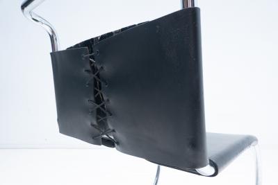 Ludwig Mies Van Der Rohe Set of 6 MR10 Chairs by Ludwig Mies van der Rohe for Knoll International