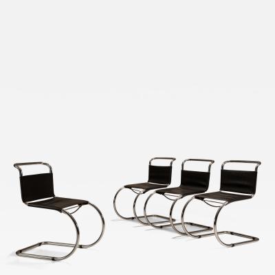Ludwig Mies Van Der Rohe Set of Four Early Edition MR10 Cantilever Chairs by Mies van der Rohe Germany