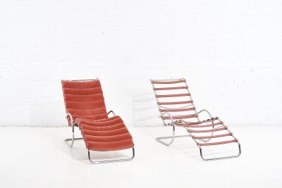 Ludwig Mies van der Rohe MR Adjustable Chaise Knoll 1980