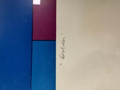 Ludwig R Sander Dolder Blue by Ludwig Sander MCM serigraph