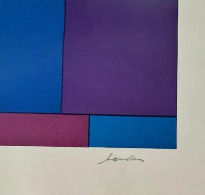 Ludwig R Sander Dolder Blue by Ludwig Sander MCM serigraph