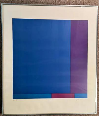 Ludwig R Sander Dolder Blue by Ludwig Sander MCM serigraph