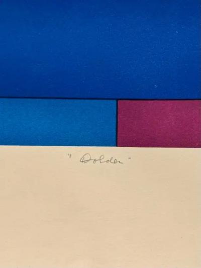 Ludwig R Sander Dolder Blue by Ludwig Sander MCM serigraph