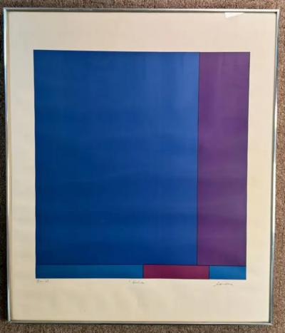 Ludwig R Sander Dolder Blue by Ludwig Sander MCM serigraph