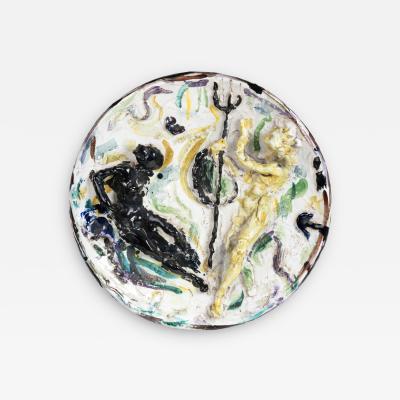Luiggi Broggini Polychrome glazed ceramic