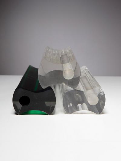 Luiggi Massoni Set of Six Vases by Luigi Massoni for Guzzini
