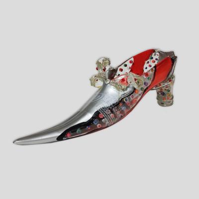 Luigi Bona Coca cola bottle Murrine glass shoe by Luigi Bona