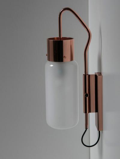 Luigi Caccia Dominioni Bidone Copper Wall Lamp by Caccia Dominioni for Azucena