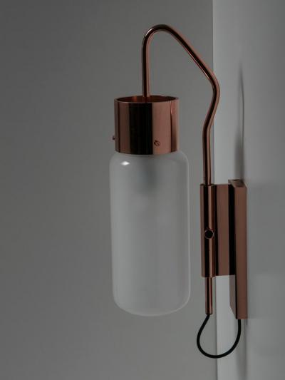 Luigi Caccia Dominioni Bidone Copper Wall Lamp by Caccia Dominioni for Azucena